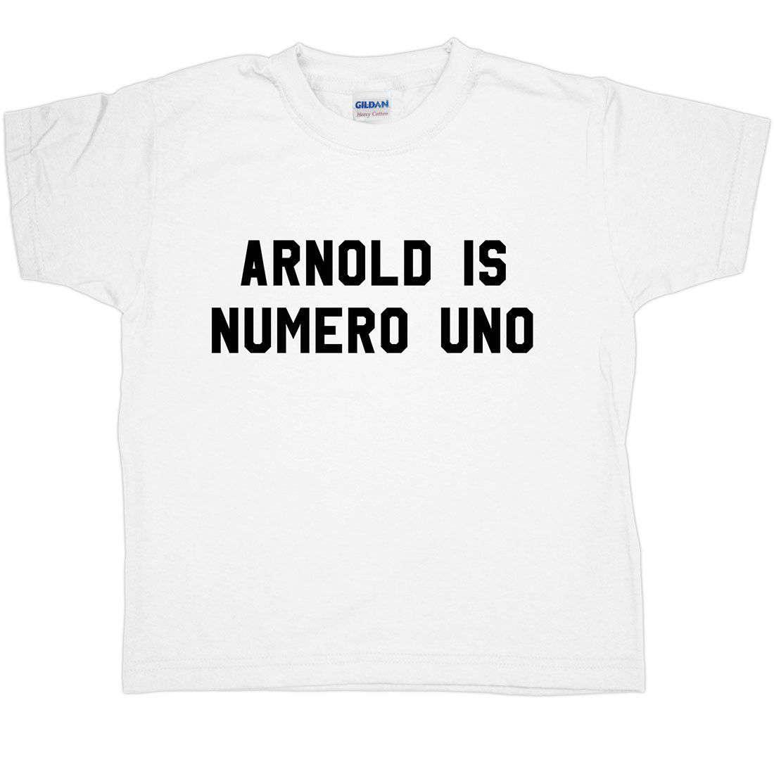 Arnold is numero uno t shirt hotsell