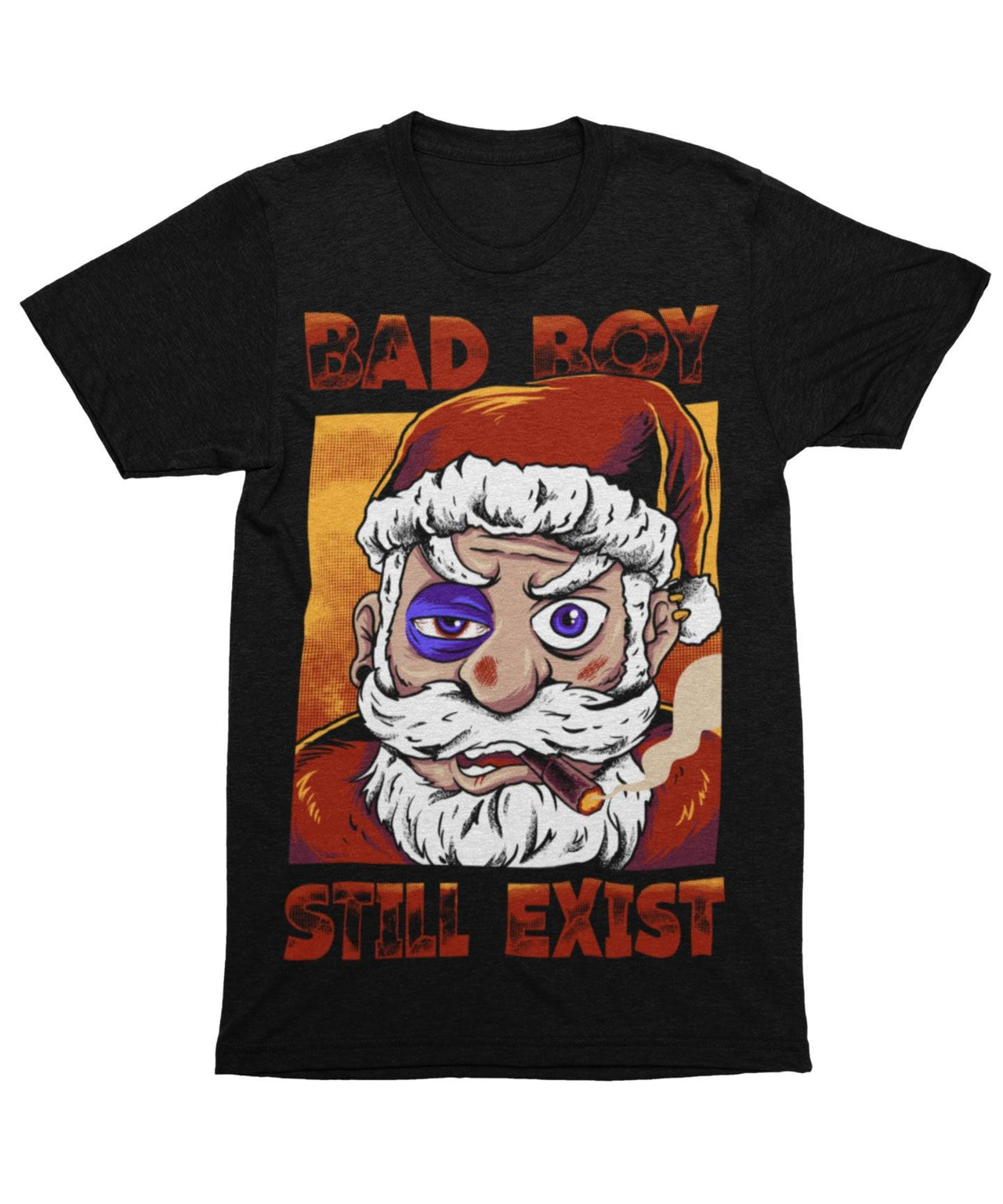 Bad Boy Santa Still Exists Unisex Christmas Graphic T-Shirt For Men 8Ball