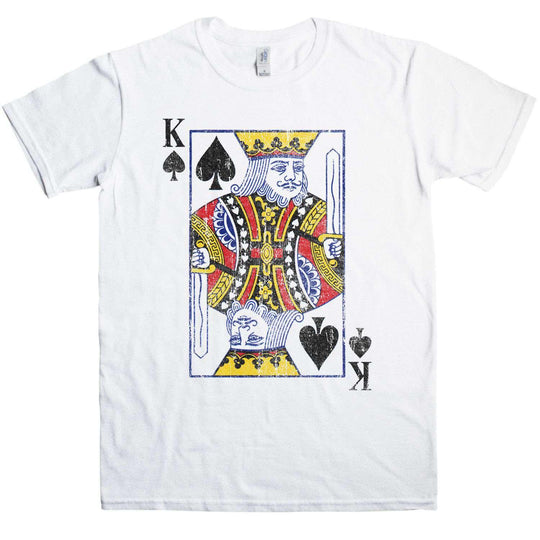 Distressed King Of Spades T Shirt 8Ball