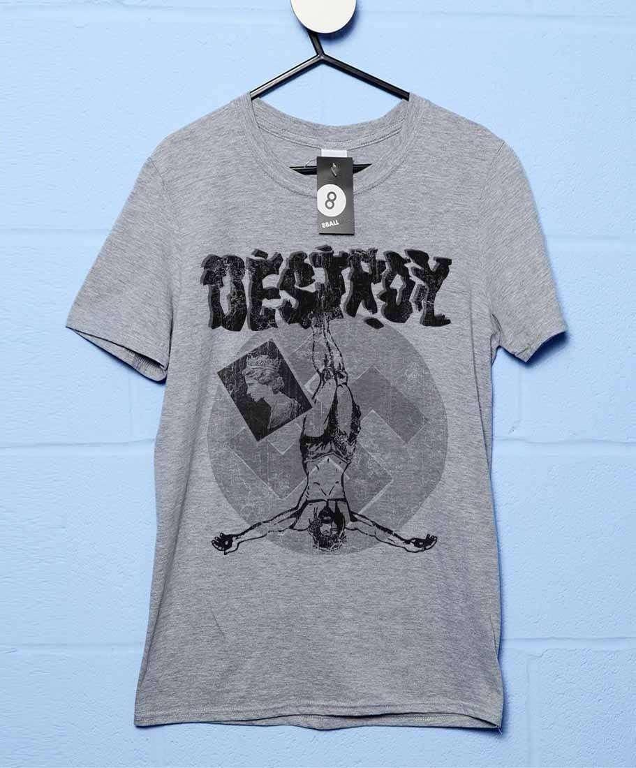 Punk Destroy BnW T Shirt As Worn By The Sex Pistols